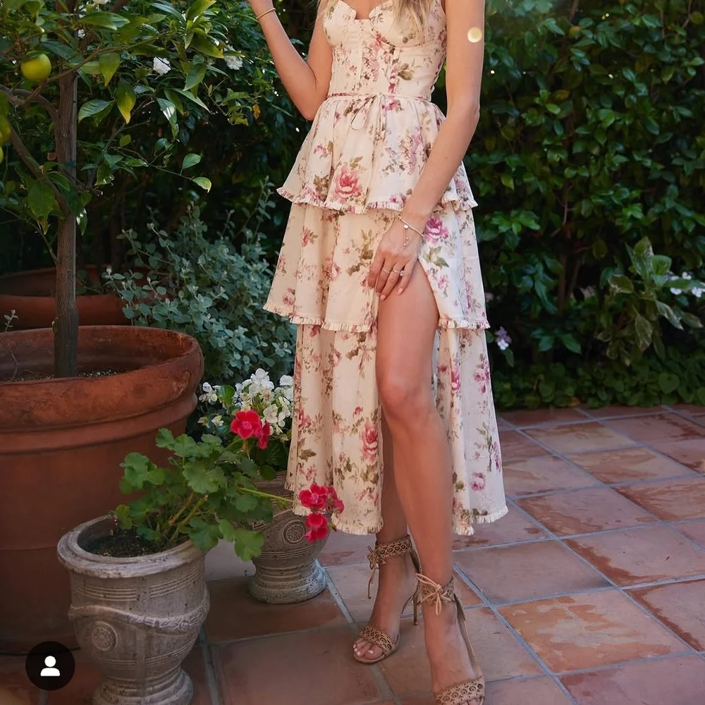 V. Chapman Margherita Dress in English Rose - Picture 5 of 5